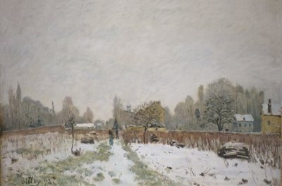 Louveciennes im Schnee von Alfred Sisley